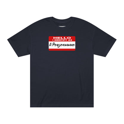 Hello I Identify As A Programmer Tshirt