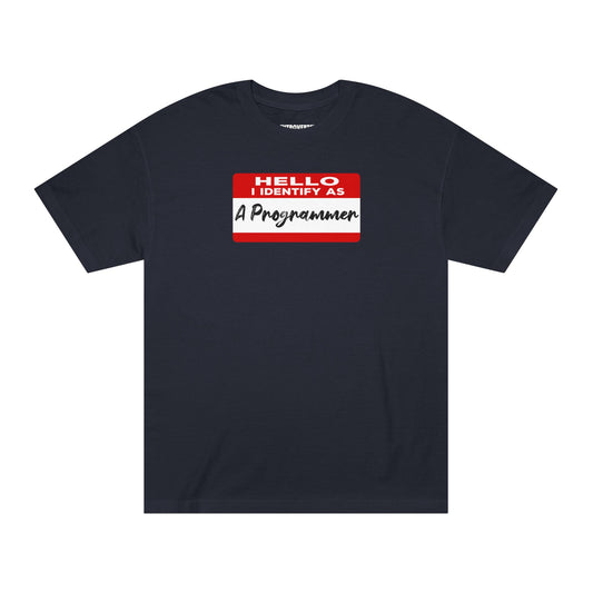 Hello I Identify As A Programmer Tshirt